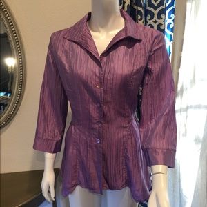 CCC - Purple Crinkle Blouse